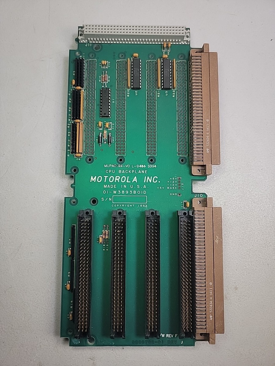 VINTAGE 1993©️ MOTOROLA CPU BACKPLANE MUPAC 9291871 94-VO L-9486