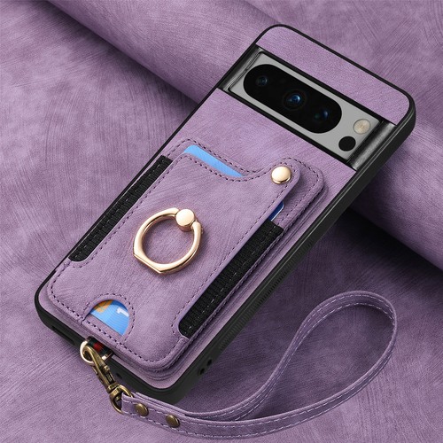 Custodia portafoglio pelle magnetica per Google Pixel 9 Pro XL/8a/7a/6a slot scheda + cinturino - Foto 12 di 55