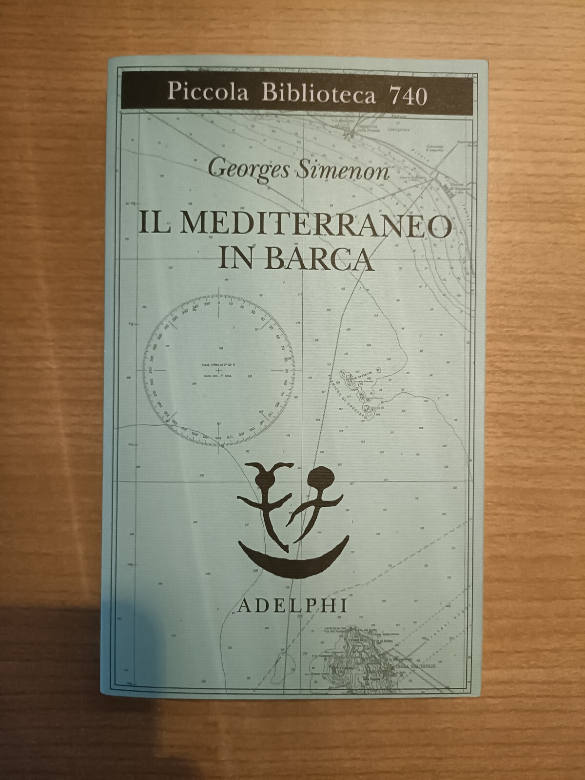 Libro "Il Mediterraneo in barca" Georges Simenon Piccola biblioteca 740 NUOVO