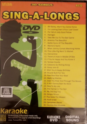 【希望者】9/15日まで　Sing Along! Karaoke Sing-A-Longs 30 Songs 9332 (DVD) New & Sealed | eBay