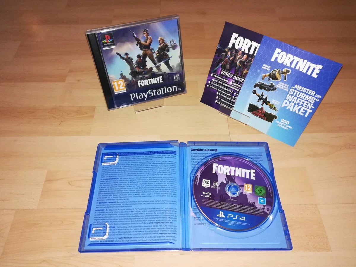 Since physical copies were being shown, I figured I would share my “Early  Access Pack” disc that must be in the PS4 when playing the game. : r/ FORTnITE