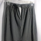 Women’s 8P Black White Checkered Pencil Skirt Straight With Back Slit — photo 6