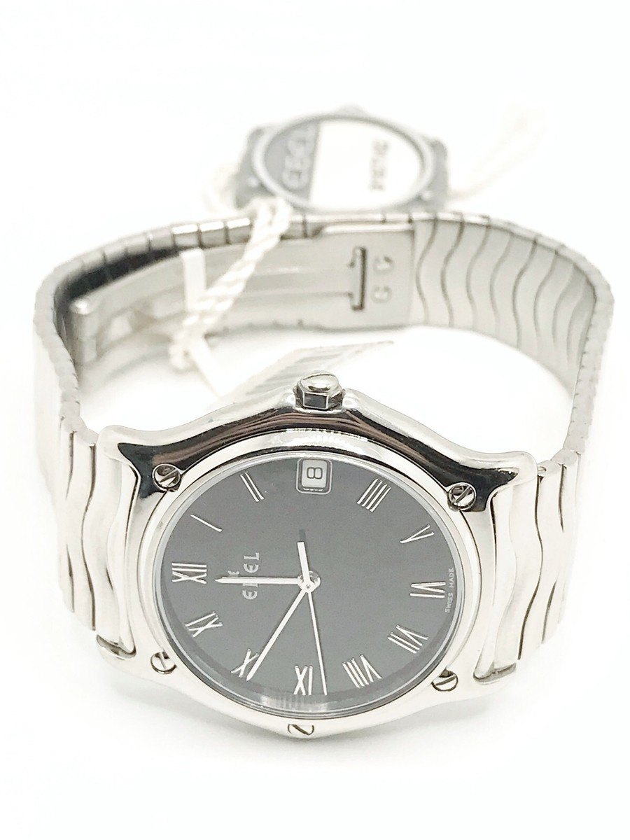 メンズEBEL スポーツクラシック SSteel 美品 Ebel Sport Classic Stainless Steel Mens Watch Fits Up To 8.5