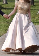 SHERRI HILL CHAMPAIGN PROM DRESS