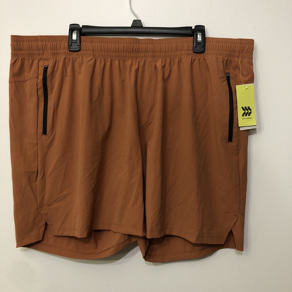 all in motion Womens shorts size xxl Rust New Elastic Waist