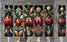 Ladybug Themed Metal Bookmarks