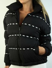 Victoria's Secret Pink Puffer Winter Coat Full Zip Hooded Logo Nwt