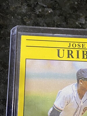 1991 Jose Uribe card 275 Birth Year Error & Missing . In USA; Near Mint!  RARE! | eBay