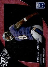 2024 Donruss Elite Football Field Vision Lamar Jackson #2 Pink Baltimore Ravens