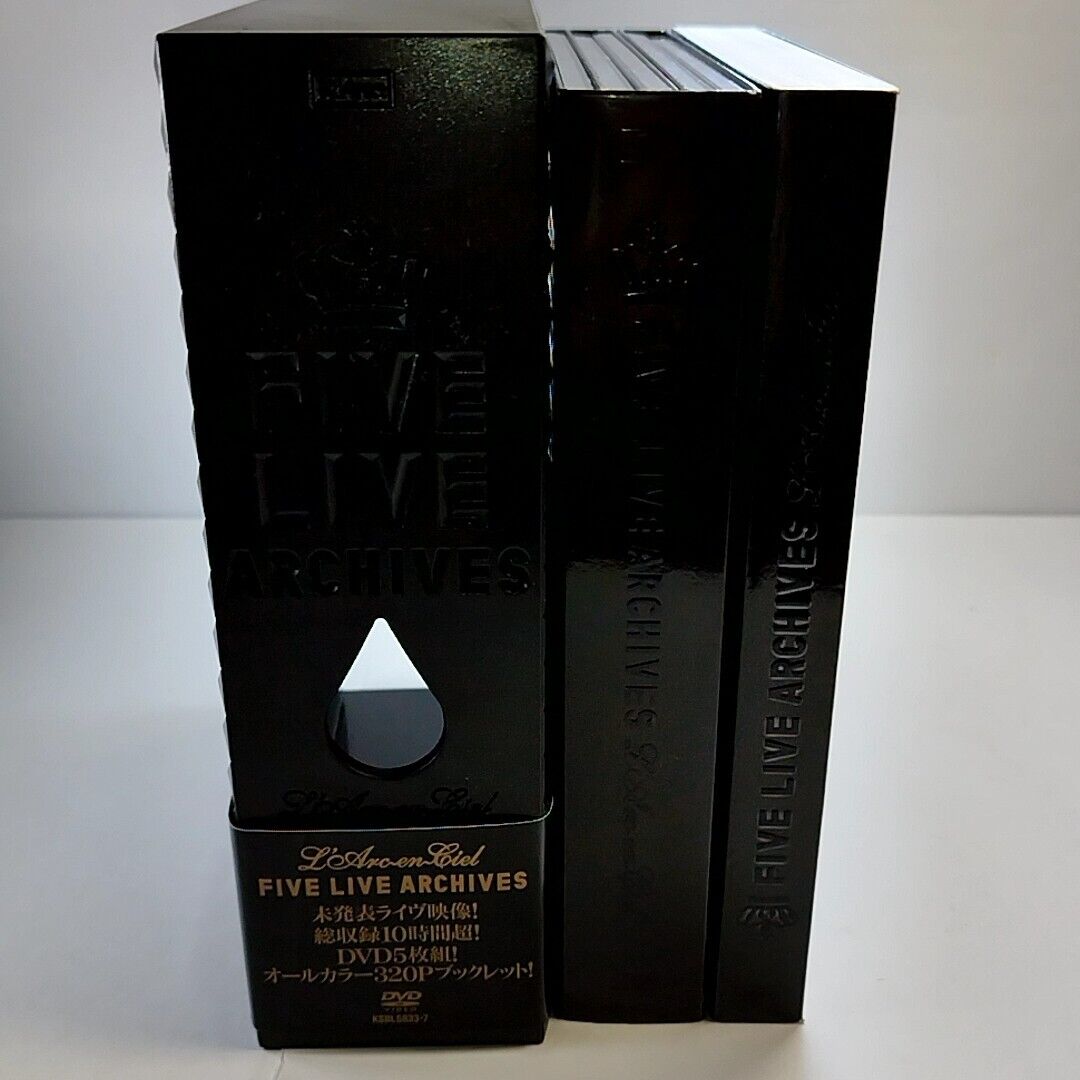 L'Arc-en-Ciel FIVE LIVE ARCHIVES Limited edition Japan DVD+ L'Arc-en-Ciel FIVE LIVE ARCHIVES Limited edition Japan DVD+