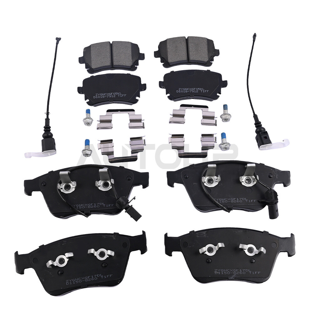 Front & Rear Brake Pads Set For Bentley Continental Gt Gtc & Flying Spur 2004-18