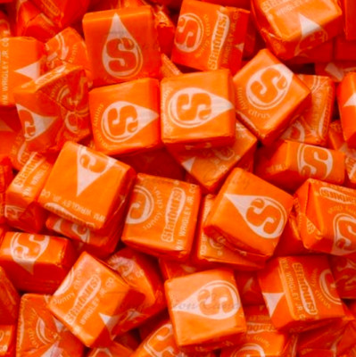 Starburst ''ALL ORANGE'' Fruit Chews Candy - 50 Individually Wrapped Pieces