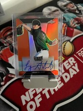 Logan Gilbert 2018 Leaf Metal Draft Baseball Orange Autograph BA-LG1 4/7