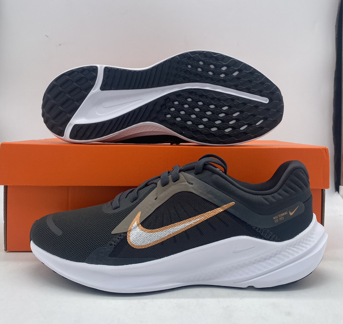Кроссовки Nike Quest 5 Road для бега Дымчато-оливково-серые медные DD9291-004, женские размеры