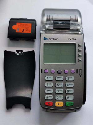 CreditCard POS machine VeriFone VX520 GPRS/DIAL/ETH Wireless with battery unlock