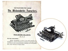 Blickensderfer No.5 Typewriter Instruction Manual Antique Vtg User Directions