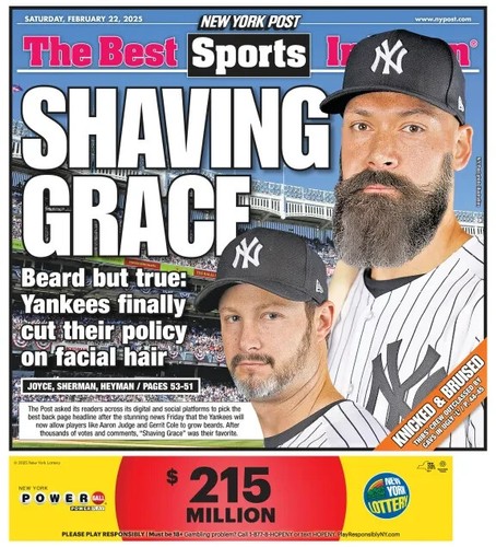 NEW YORK POST GIORNALE MOSTRI GRAZIA DA BARBA 22/02/25 - Foto 2 di 2