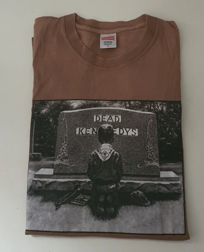 T shirt marron SS14 Supreme x Dead Kennedys taille M moyen rare
