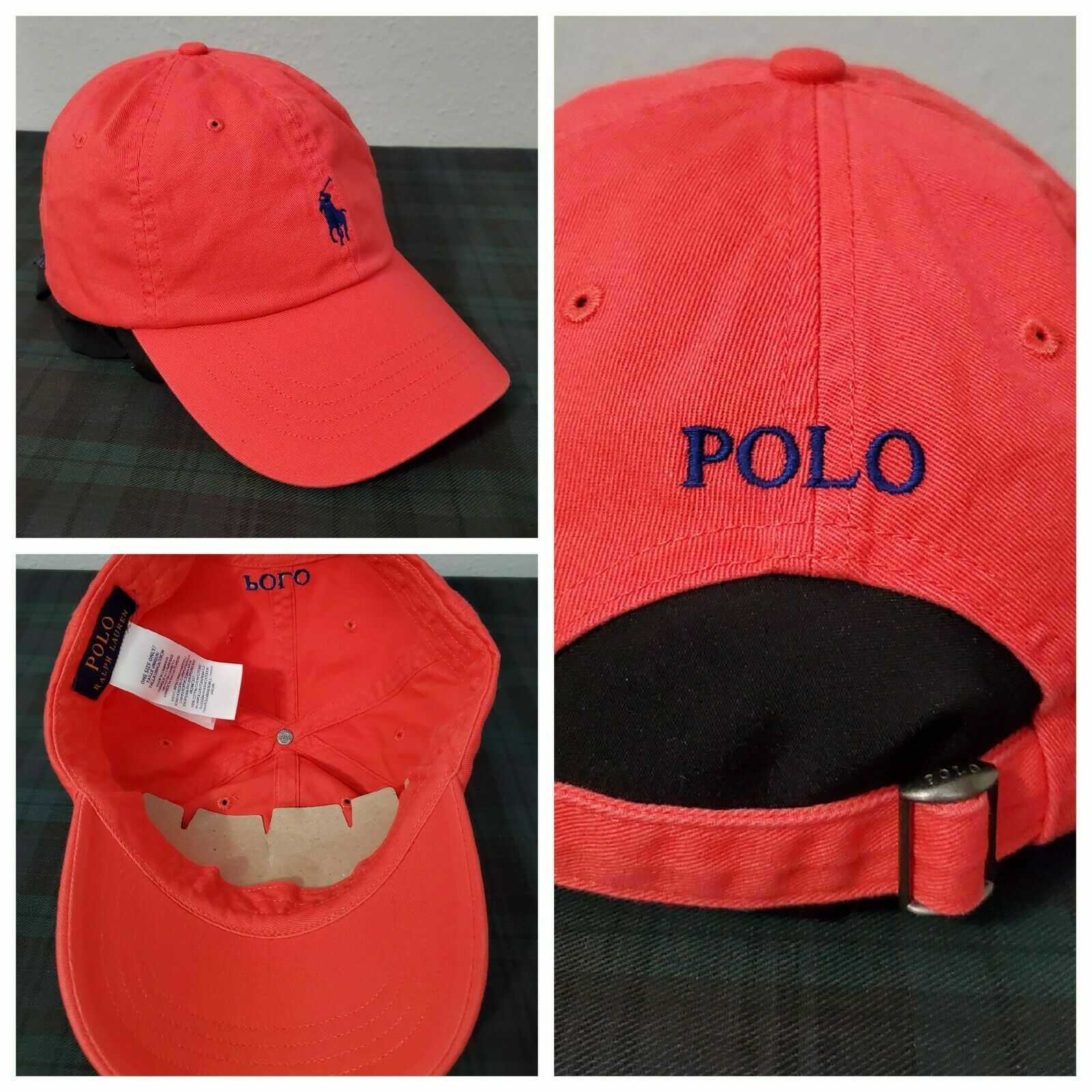POLO RALPH LAUREN ICONIC PONY LOGO TWILL MENS STRAPBACK BASEBALL 6 PANEL HAT