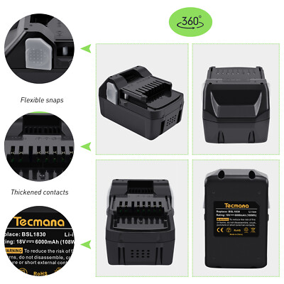18V 6.0AH Li-Ion Akku Für Hitachi BSL1815X BSL1825 330139 330557 330067 330068