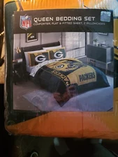 NFL GREEN BAY PACKERS QUEEN SIZE BED IN A BAG-OFFICIALLY LICENSED 