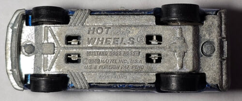 Vintage Hot Wheels Redlines Mustang Boss Hoss, Blue, 1971 Spoilers, Hong Kong - Picture 7 of 7