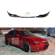 Front Splitter For Mazda 3 Sedan Lip Fangs Axela Bk 2006 - 2009 Tuning Body Jdm