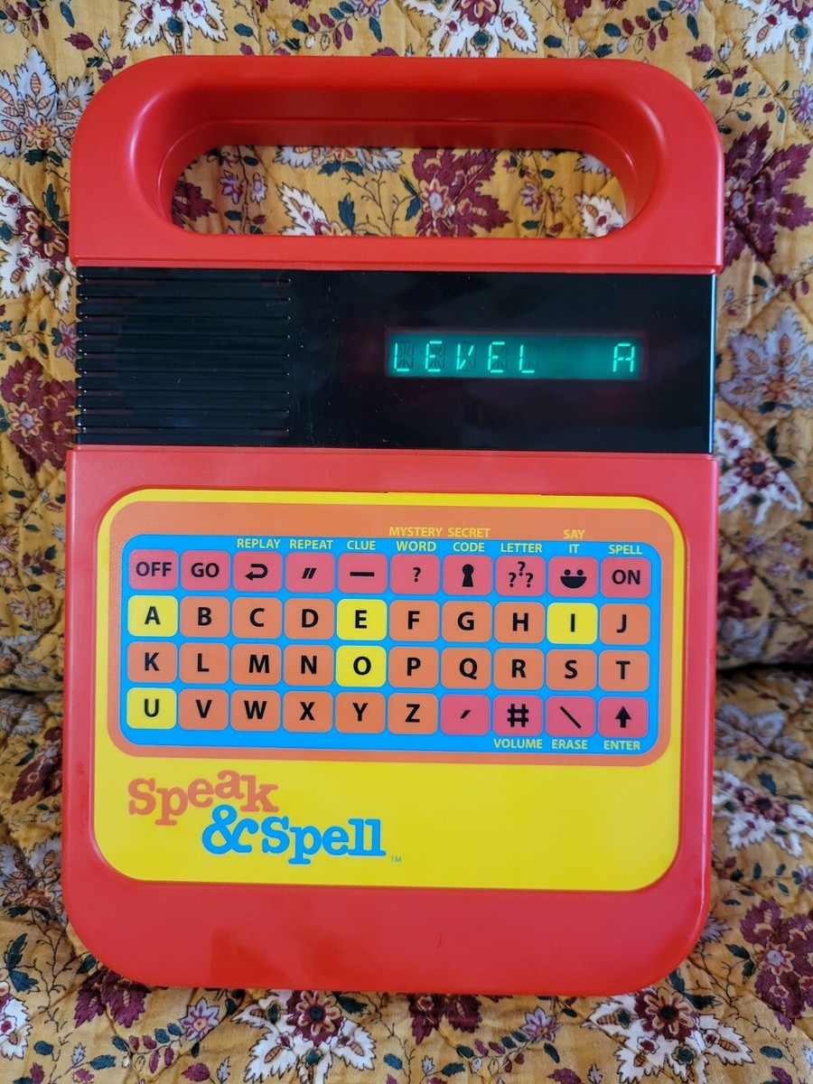 Speak & Spell Handheld Electronic Educational Toy Basic Fun 09624