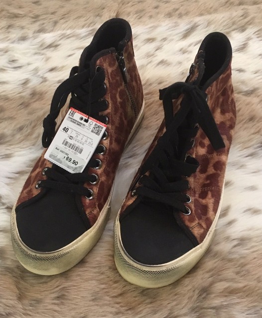 zara fur sneakers