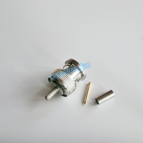 BNC Connector Crimp Male Q9 Plug lot For RG174 RG316 LMR100 RF Coaxial Cable - Picture 5 of 5