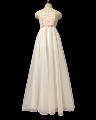 chinese dress ladies V-Neck Long Sleeves Chiffon Pink Prom Dress with Appliques PG457 US6 / Pink main image 0