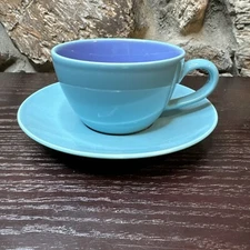 Lindt Stymeist Colorways Tea Cup & Saucer Turquoise Blue