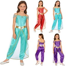 YiZYiF Girls Arabian Princess Costume Dress Up Halloween Cosplay Birthday Party