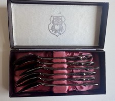 Vintage MET Beilagen Besteck L&ouml;ffel Set Kaffee & Kuchen selten Sammler 6 St&uuml;ck