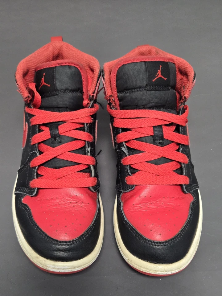 Nike Air Jordan 1 средний «Alternate выведен» черный/красный/белый размер 2Y (DQ8424-060) - Изображение 3 из 4