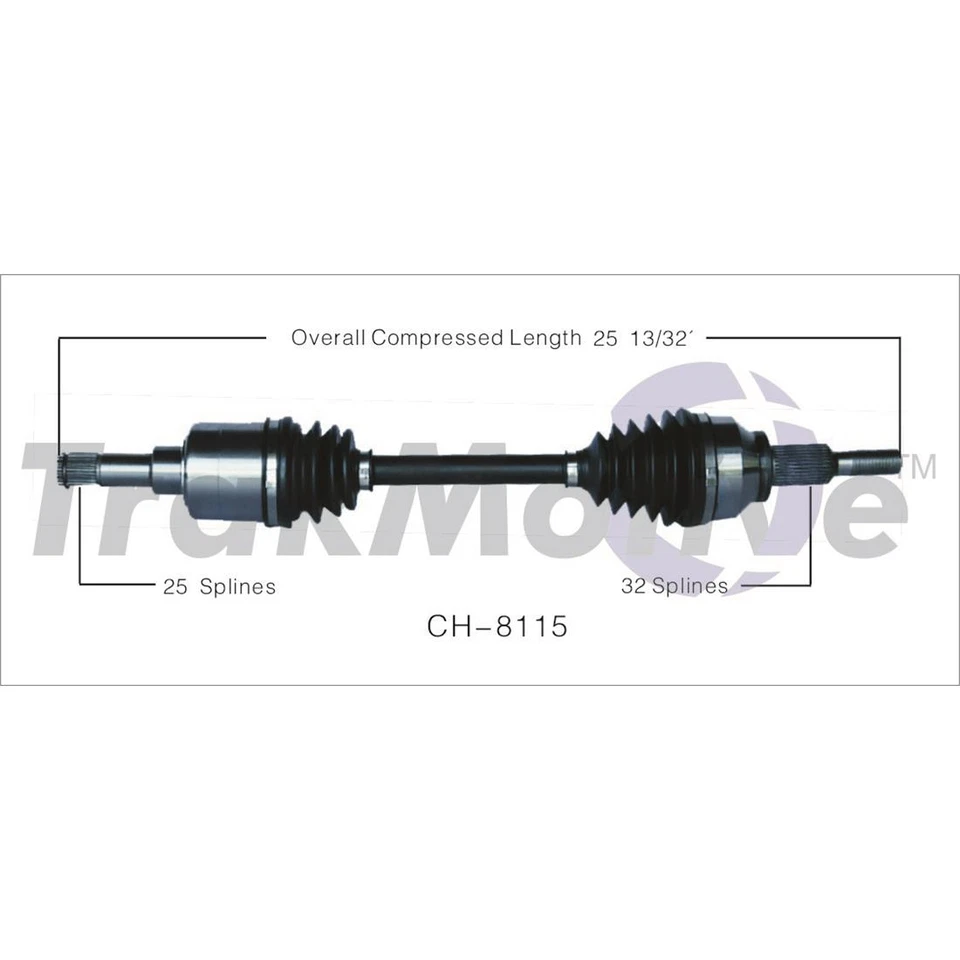 Juego de ejes delanteros CV SurTrack para Chrysler Sebring Dodge Avenger 2,4 L L4 Foto 3 de 3