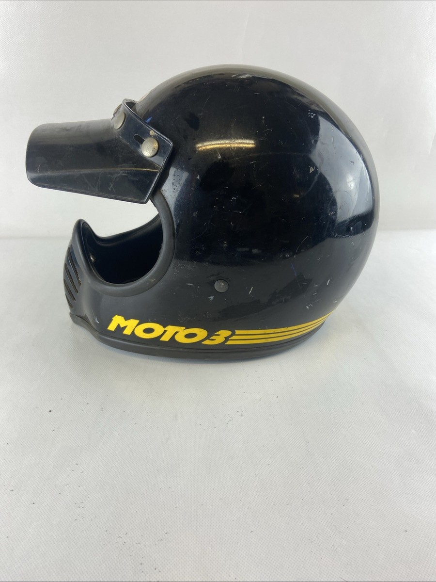 Vintage Bell Moto Star III 3 Motorcycle Dirt Helmet Black 7 1/2 60cm 1975 | eBay Vintage Bell Moto Star III 3 Motorcycle Dirt Helmet Black 7 1/2 60cm 1975 | eBay