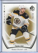 Taylor Hall 2021-22 SP Authentic Limited Gold 62/99 Boston Bruins