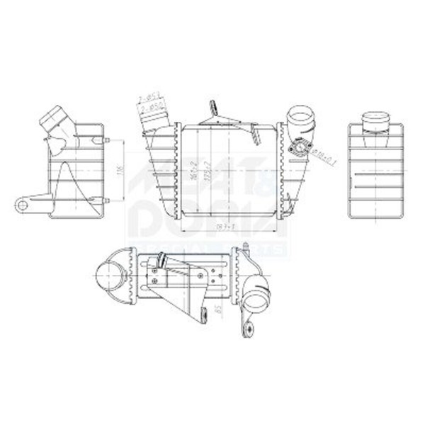 LadeluftküHler FüR Seat Cordoba Skoda Fabia I Praktik VW Polo 00-09 6Q0145804-image