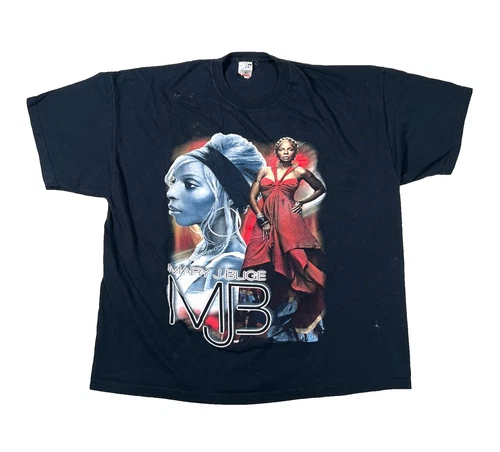 Mary J Blige Reflections Tour T Shirt XL R&B Ra 2000s vintage concert t-shirt, vintage, size XL, single stitch, B+ condition