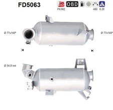 PARTIKELFILTER FÜR VW TRANSPORTER T5 KASTEN (7HA, 7HH, 7EA, 7EH) - AS FD5063
