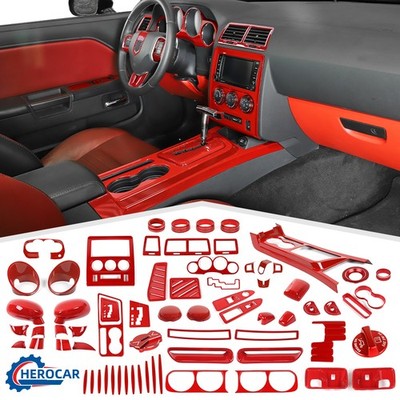  Red Gear Shift Dash Panel Trim Cover for Dodge Challenger 2009-2014 Accessories