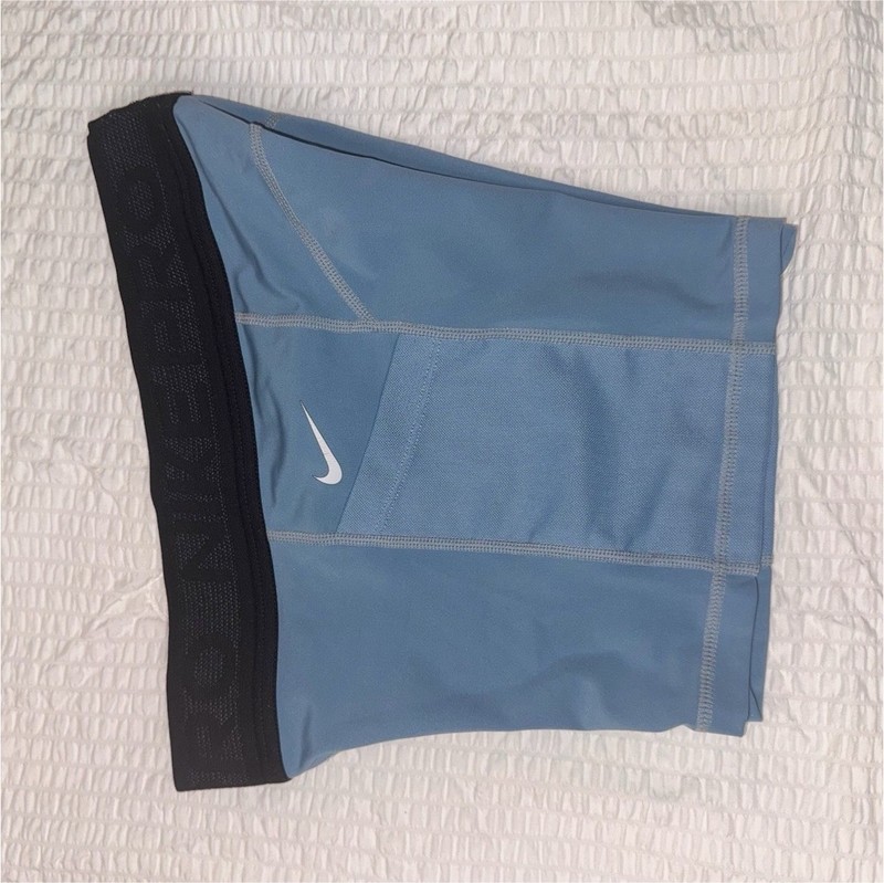 Nike Pro Dri-FIT Women’s Compression Shorts Blue/Black Gym Training Stretch