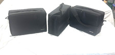 Lot Of 3 Case Logic 60 CD Storage Carrying Travel Black Nylon Bag Or Wall Mount