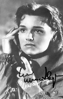 Eva Maria Hagen+ - orig. signierte progress Filmkarte 62/573 ''SPUR IN DIE NACHT''