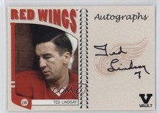 2004 ITG Franchises US West Edition Vault Black Ted Lindsay #A-TL Auto HOF 2u9
