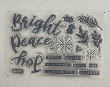 Stampin Up PEACE JOY Photopolymer Stamp Set of 19 NEW