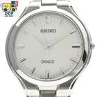 SEIKO Dolce 8J41-0A10 Vintage Quartz Men's Watch White Dial JAPAN [Near Mint]