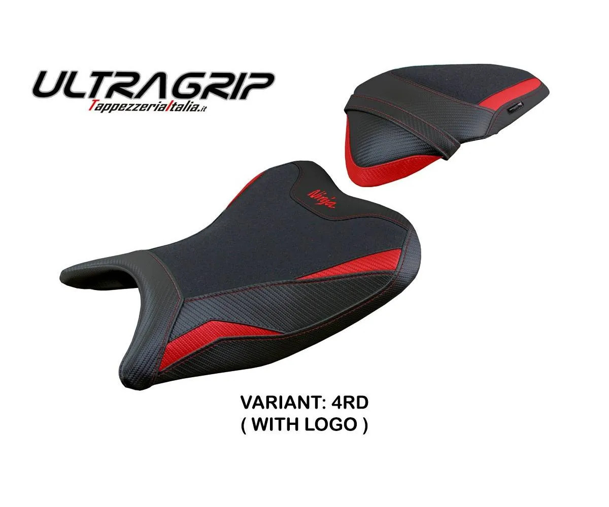 Seat cover Rainha UGrip Red + logo Tpz compatible KAWASAKI NINJA 250 2018 2019