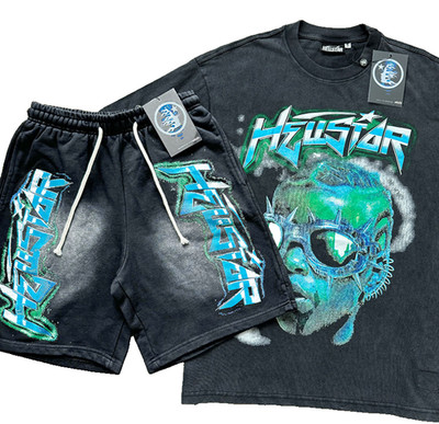 Hellstar shirt and short set with NFC tag